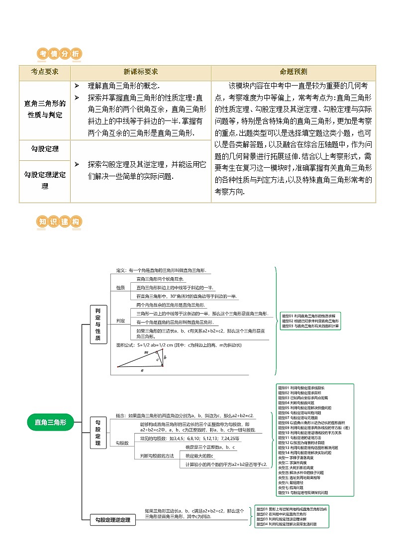 中考数学第一轮专项复习专题第19讲 直角三角形（讲义）（解析版）第2页