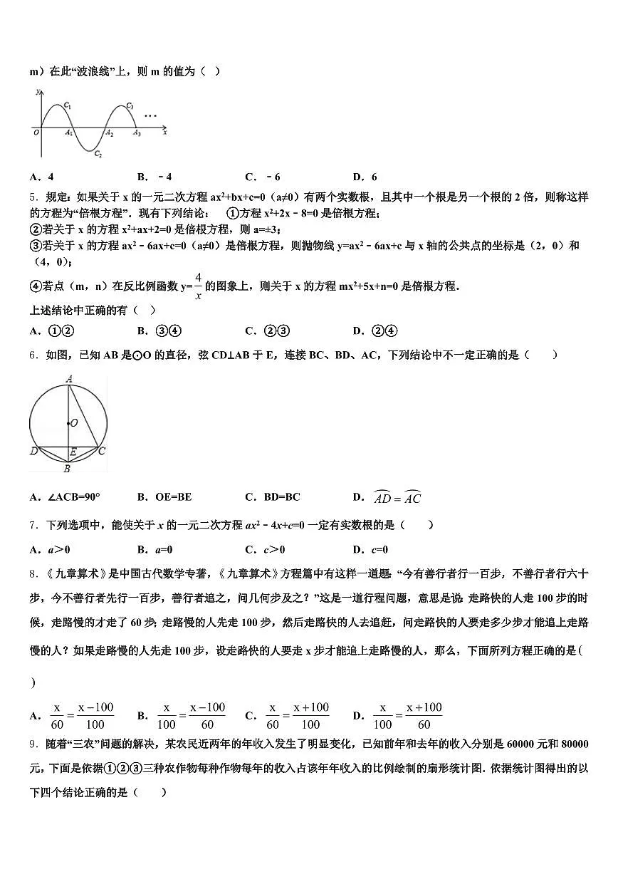 2025年山西省吕梁地区孝义市中考联考数学试题含解析第2页