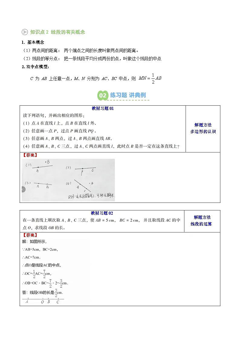 第11讲 最基本的图形-点和线（解析版） 第2页