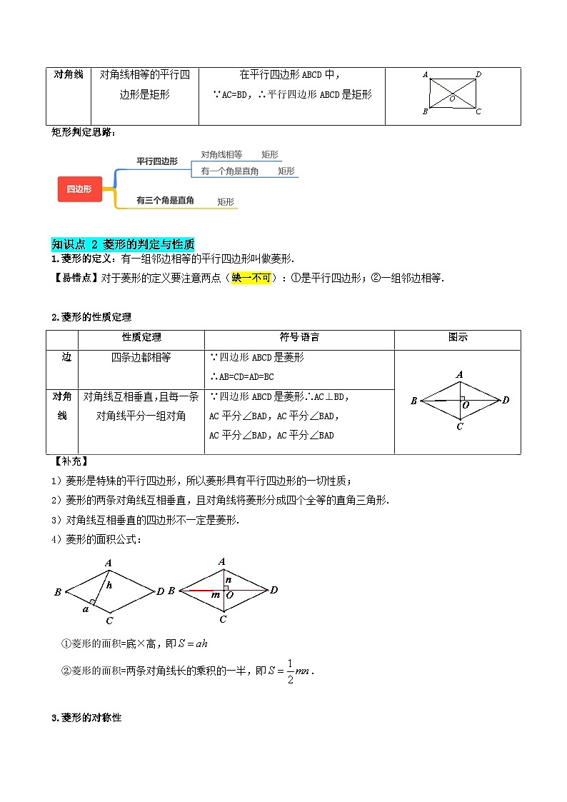 第04讲 特殊平行四边形（3知识点+12大考点+拓展训练+复习提升）（原卷版）第3页