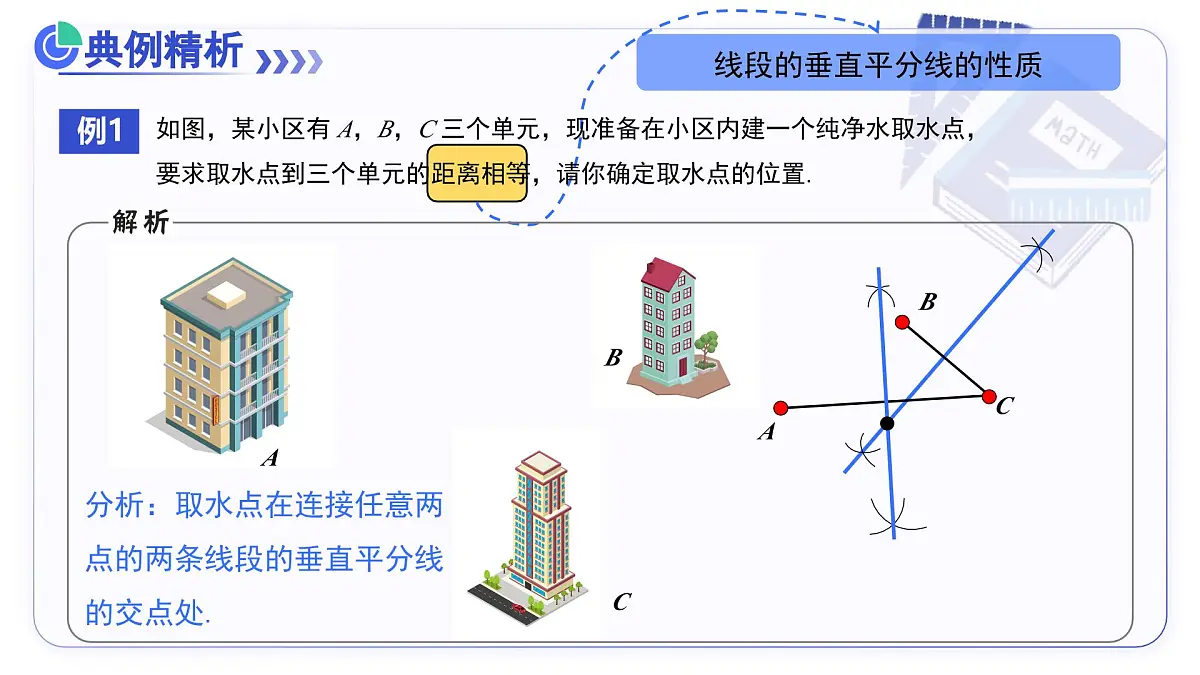 15.1.2线段的垂直平分线（第2课时 线段的垂直平分线有关作图） 教学课件人教版2024八年级上册第6页