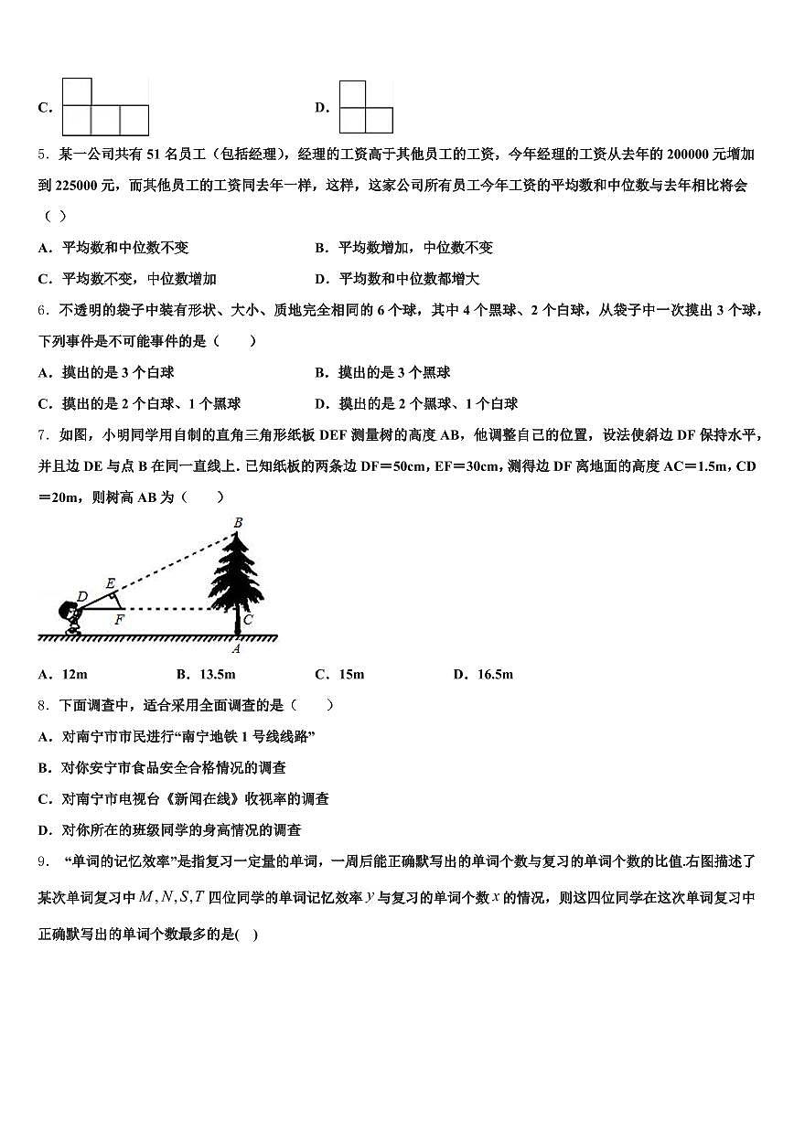 青海省海西蒙古族藏族自治州乌兰县2025年中考适应性考试数学试题含解析第2页