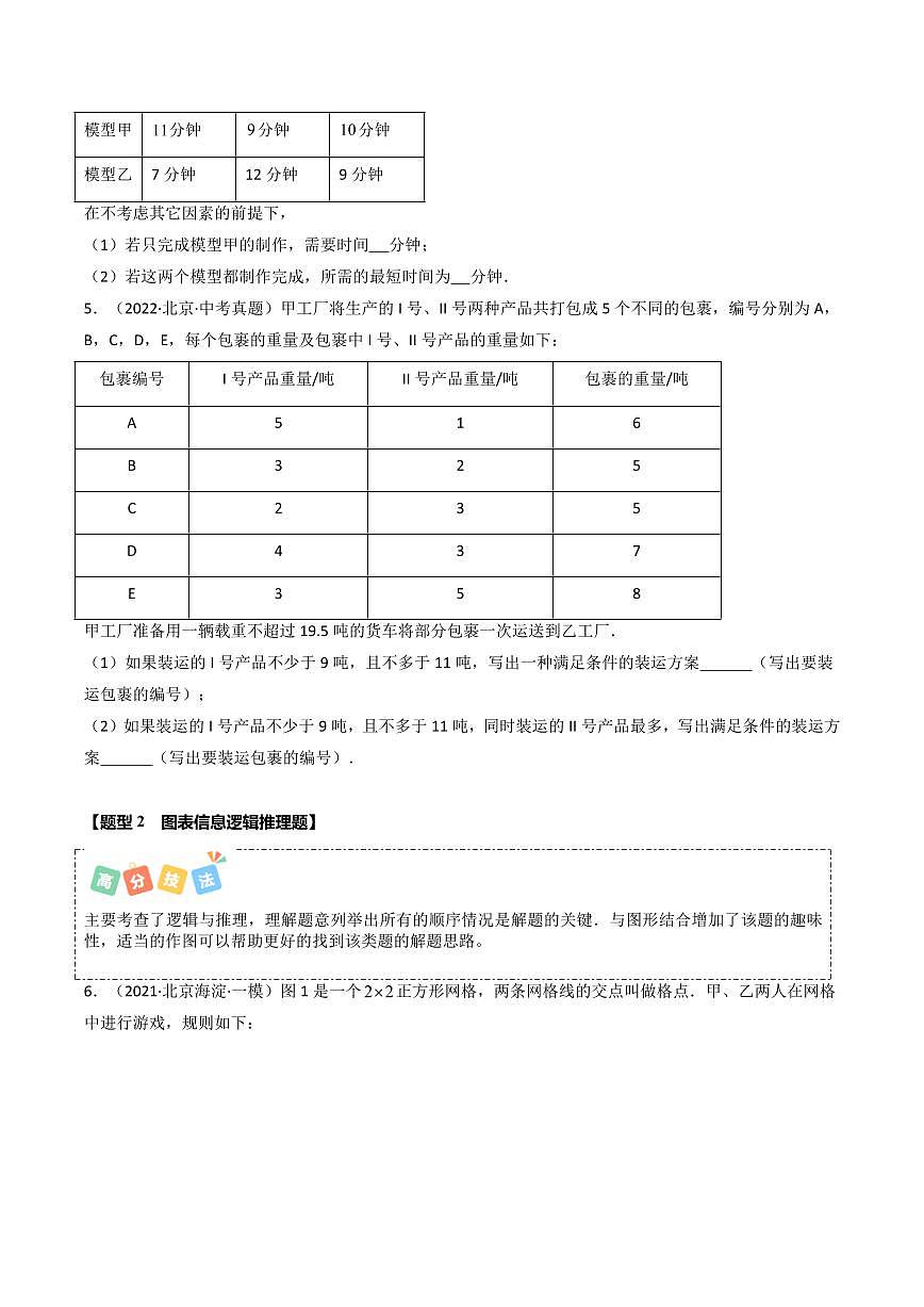 重难点01+填空压轴题逻辑推理（3大题型+高分技法+限时提升练）（原卷版）第3页
