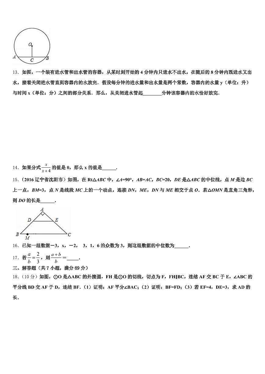 广西壮族自治区玉林市兴业县2024-2025学年中考数学仿真试卷含解析第3页