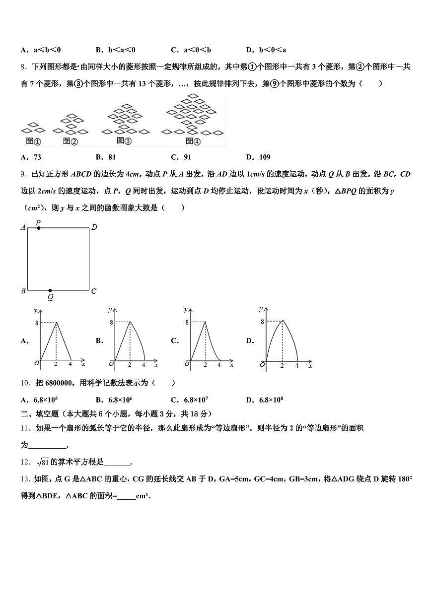 2025年佳木斯市郊区中考考前最后一卷数学试卷含解析第2页