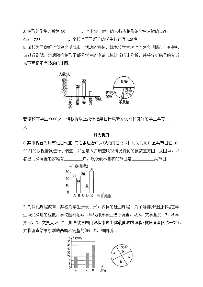第四章 数据的收集与整理 3 数据的表示 第二课时 频数直方图练习（含答案）第2页