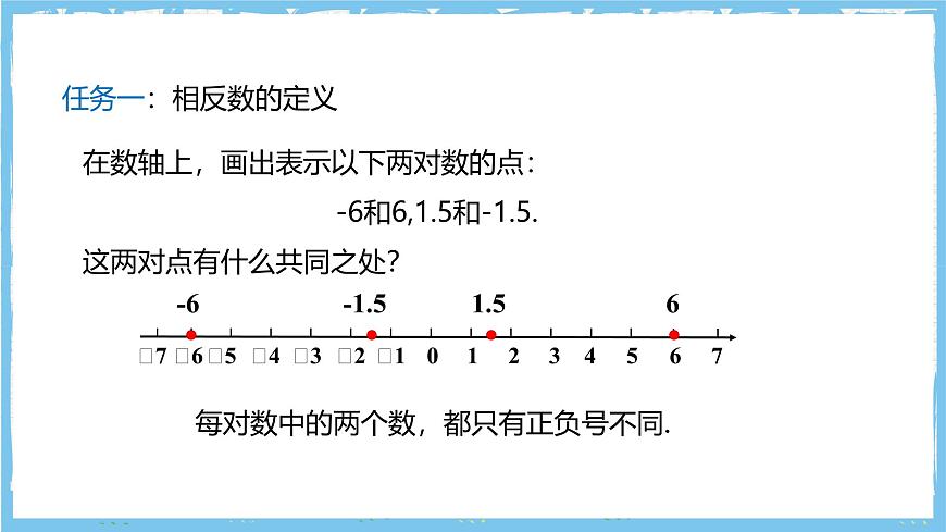华师大版数学七上（2024）1.3《相反数》课件第6页