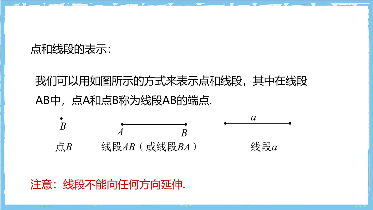 华师大版数学七上（2024）3.5.1《点和线》课件第7页
