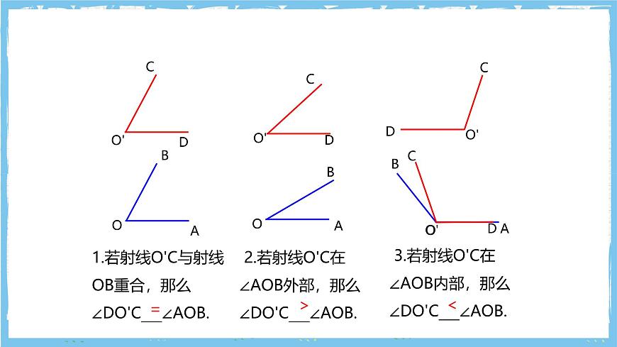 华师大版数学七上（2024）3.6.2《角的比较和运算》课件第7页