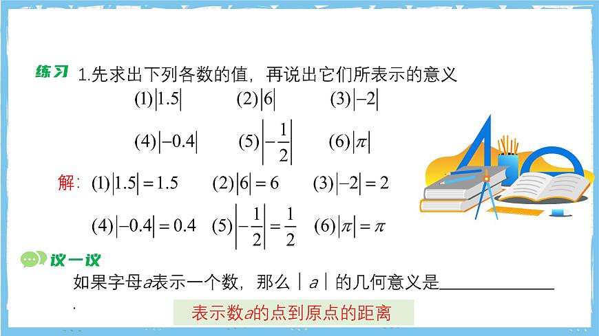 苏科版数学七上（2024）2.3.1《绝对值与相反数》课件第8页