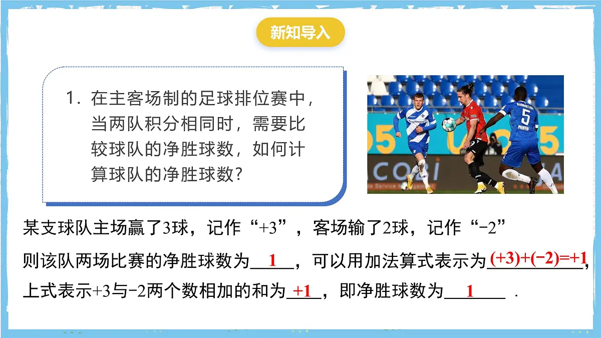 苏科版数学七上（2024）2.4.1《有理数的加法与减法》课件第2页