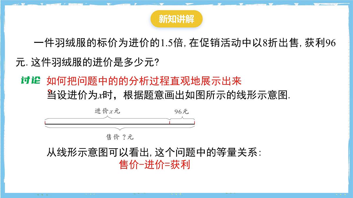 苏科版数学七上（2024）4.3.2《用一元一次方程解决问题》课件第4页