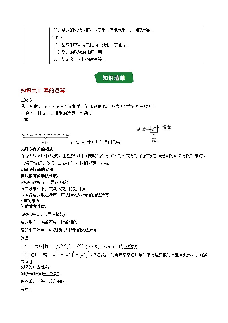 第11章 整式的乘除（高效培优讲义）（学生版）第2页