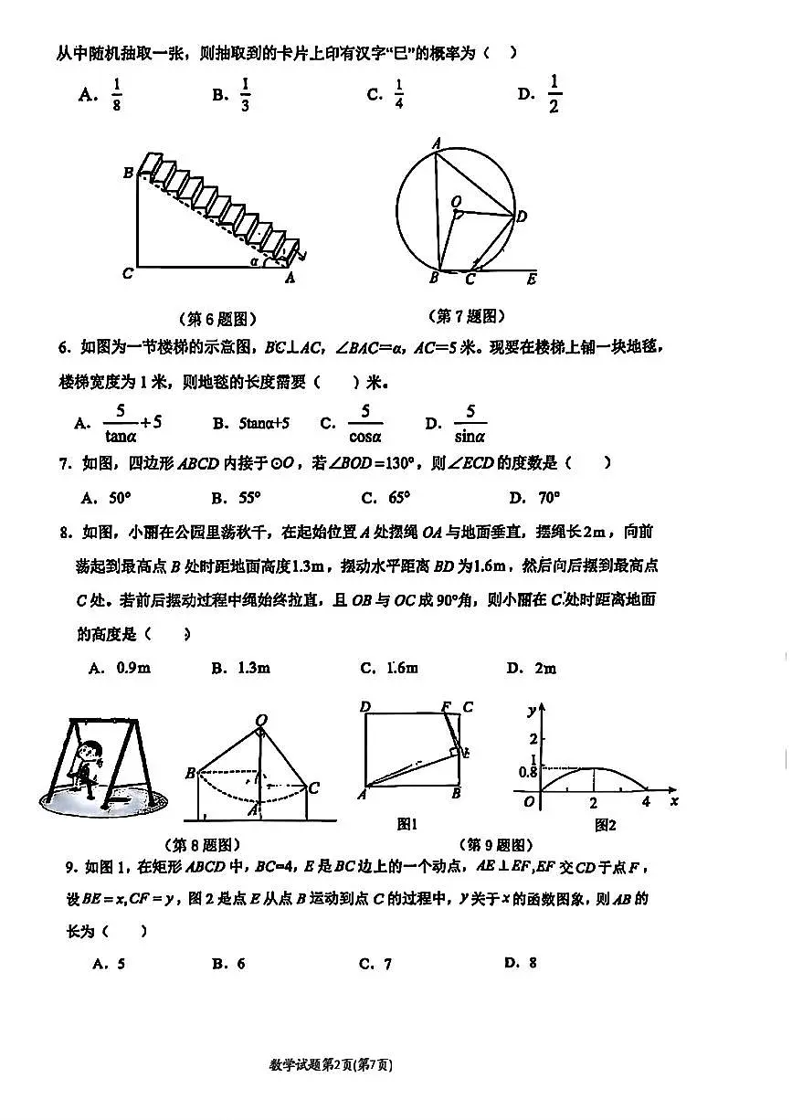 扫描件_二〇二五年东营市初中学业水平考试第2页