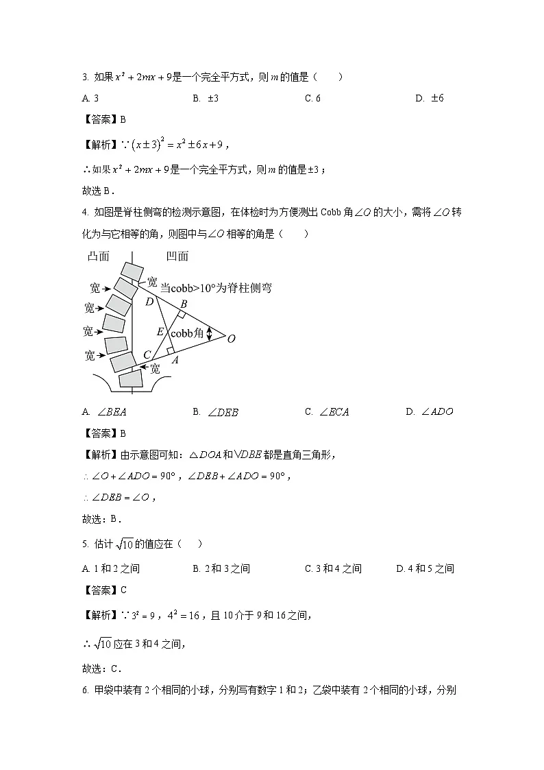 【数学】广东省广州市番禺区2025年中考三模试卷（解析版）第2页