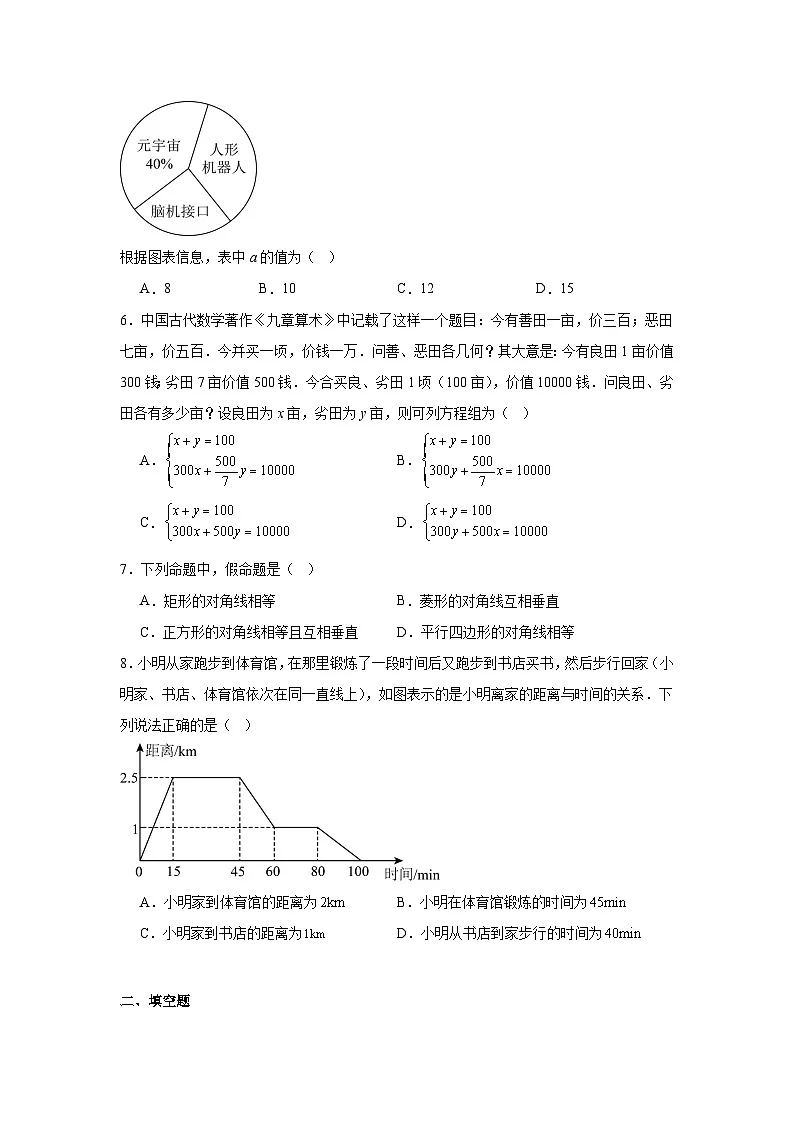 2025年四川省成都市中考真题数学试题（附答案解析）第2页