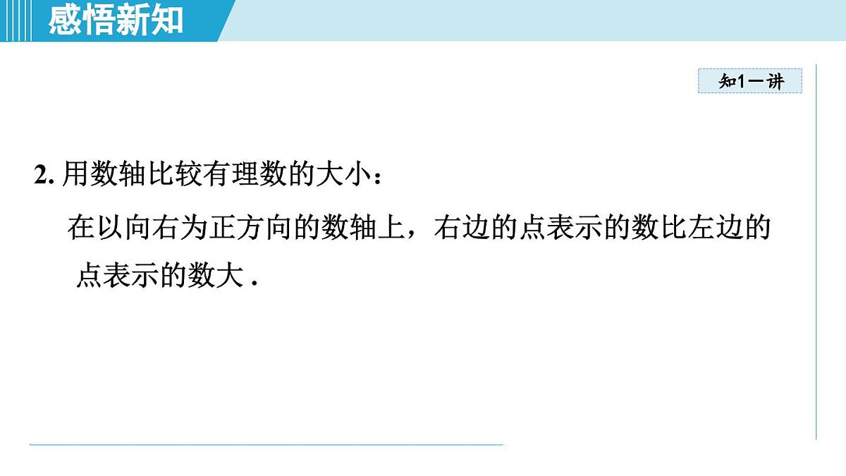湘教版七年级数学上册 1.3 有理数大小的比较（第一章  有理数  学习、上课课件）第5页