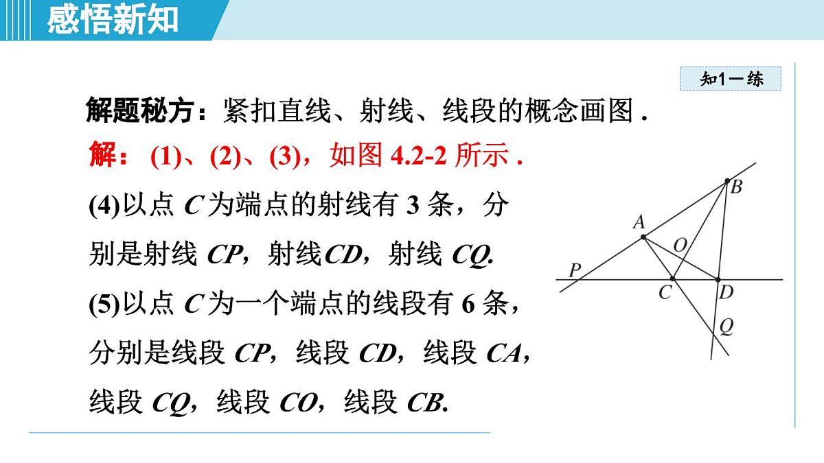 湘教版七年级数学上册 4.2 线段、射线、直线（第四章  图形的认识  学习、上课课件）第8页