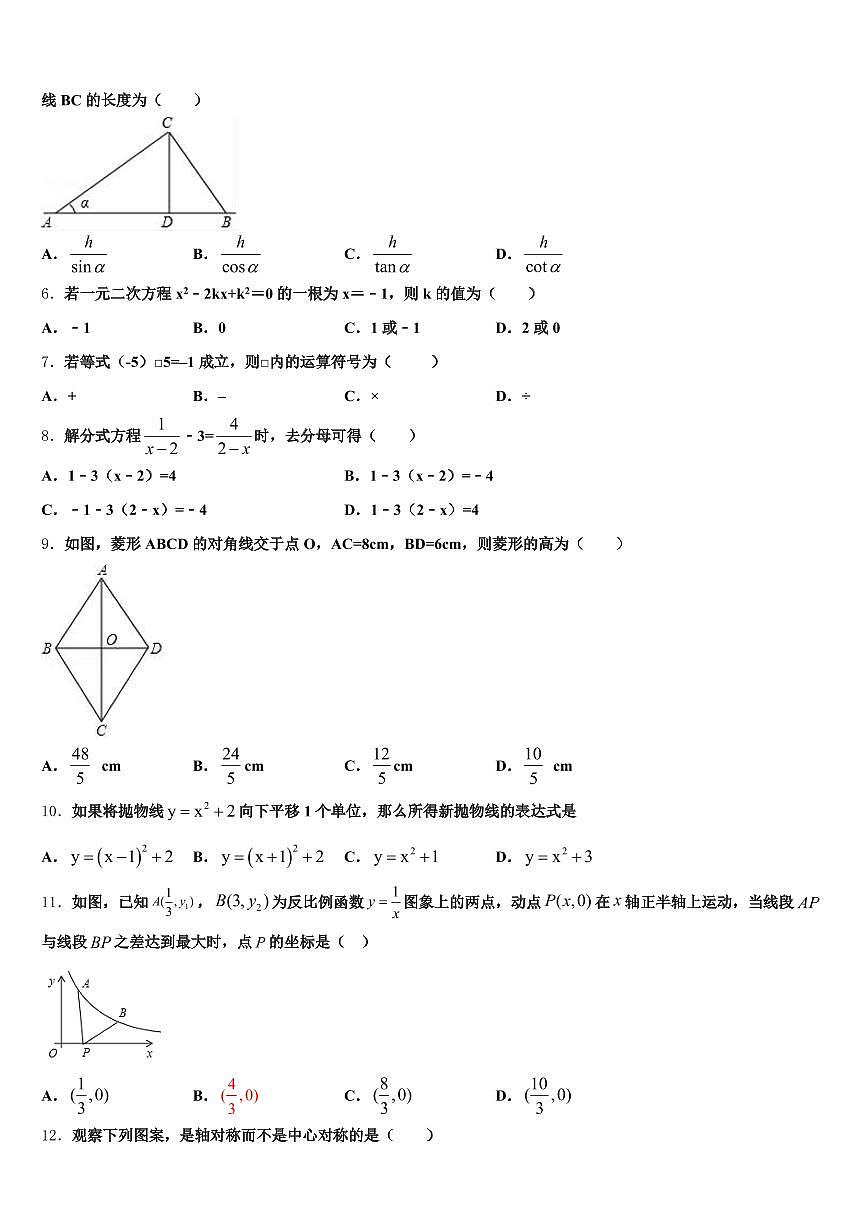 湛江市麻章区2025年中考数学全真模拟试题含解析第2页