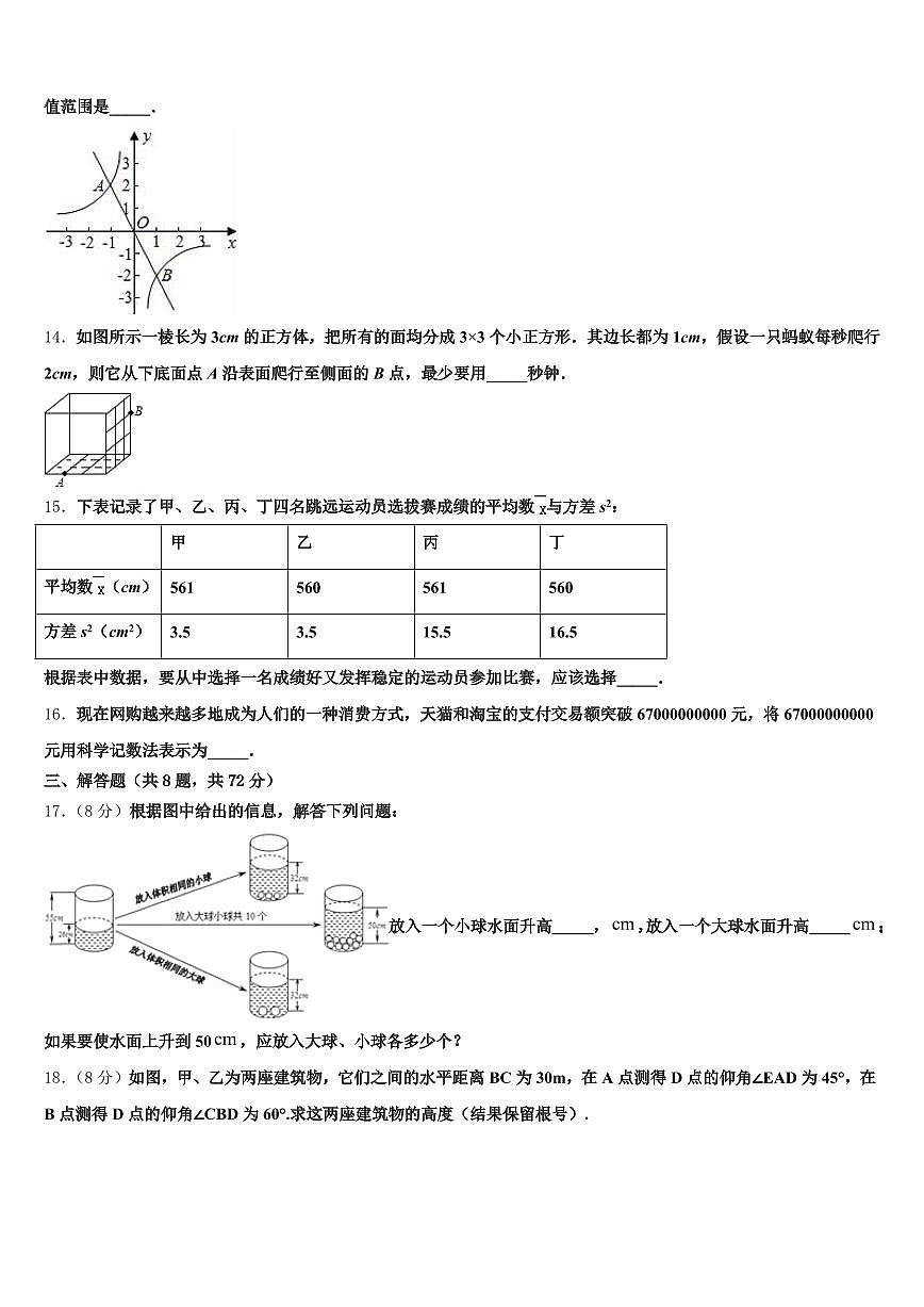 长治市郊区2025年中考适应性考试数学试题含解析第3页