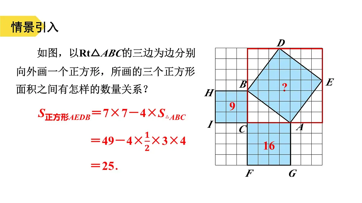 苏科版八上第二单元3.1勾股定理（1）课件+教案第4页