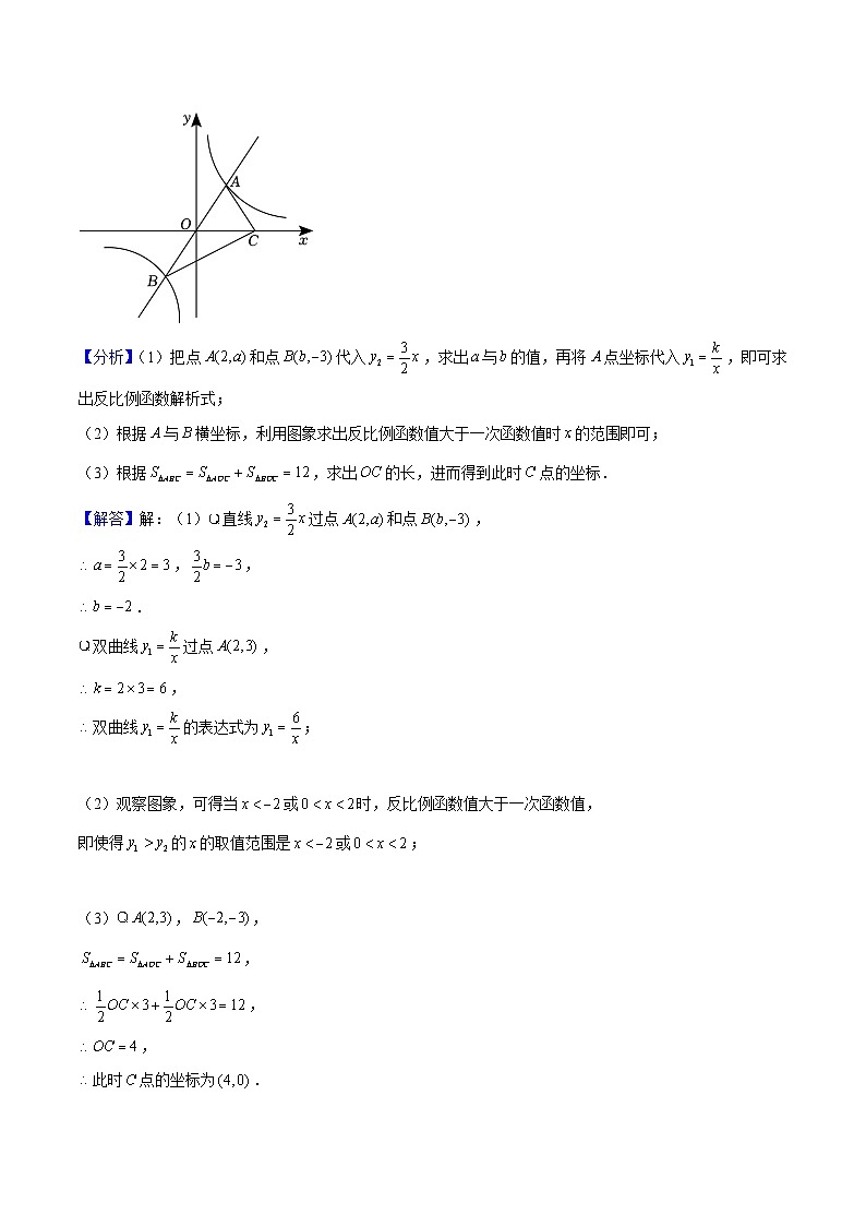 专题02 反比例函数大题 (二大题型)教师版第2页