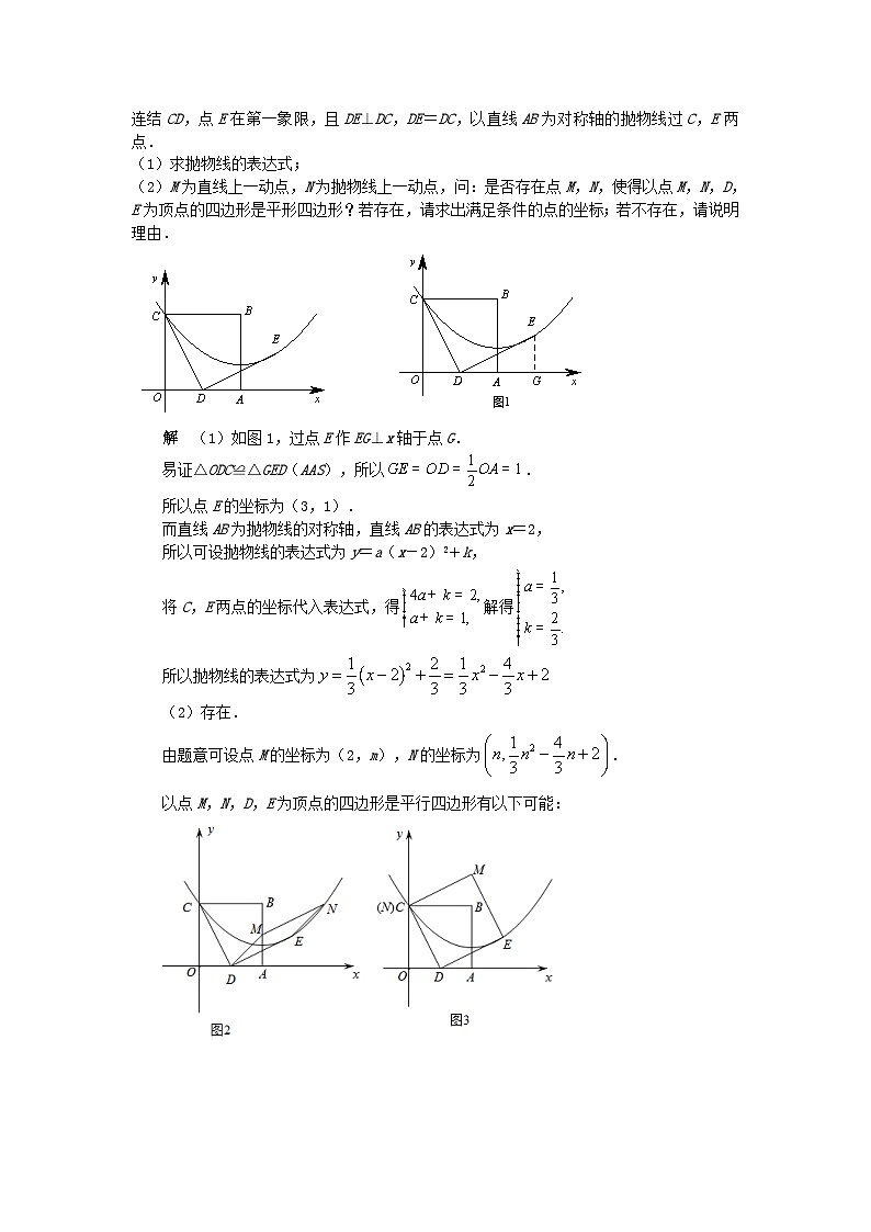 初中数学•中考压轴题复习资料  专题23《平行四边形的存在性》 练习第3页