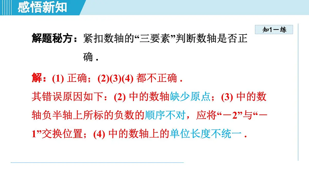冀教版七年级数学上册 1.2 数轴（第一章 有理数 学习、上课课件）第7页