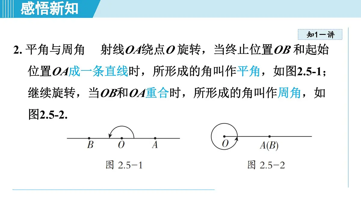 冀教版七年级数学上册 2.5 角和角的度量（第二章 几何图形的初步认识 学习、上课课件）第5页