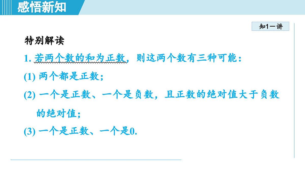 苏科版七年级数学上册  2.4 有理数的加法与减法（第2章 有理数  学习、上课课件）第7页