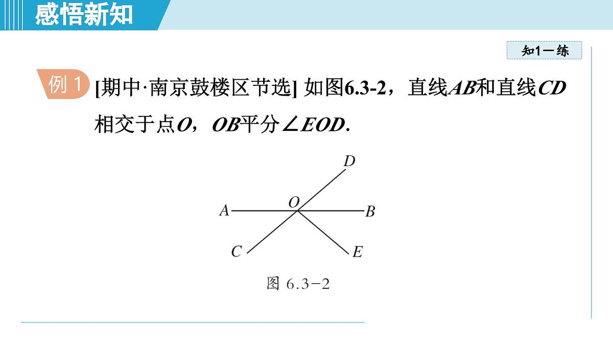 苏科版七年级数学上册  6.3 相交线（第6章 平面图形的初步认识  学习、上课课件）第6页