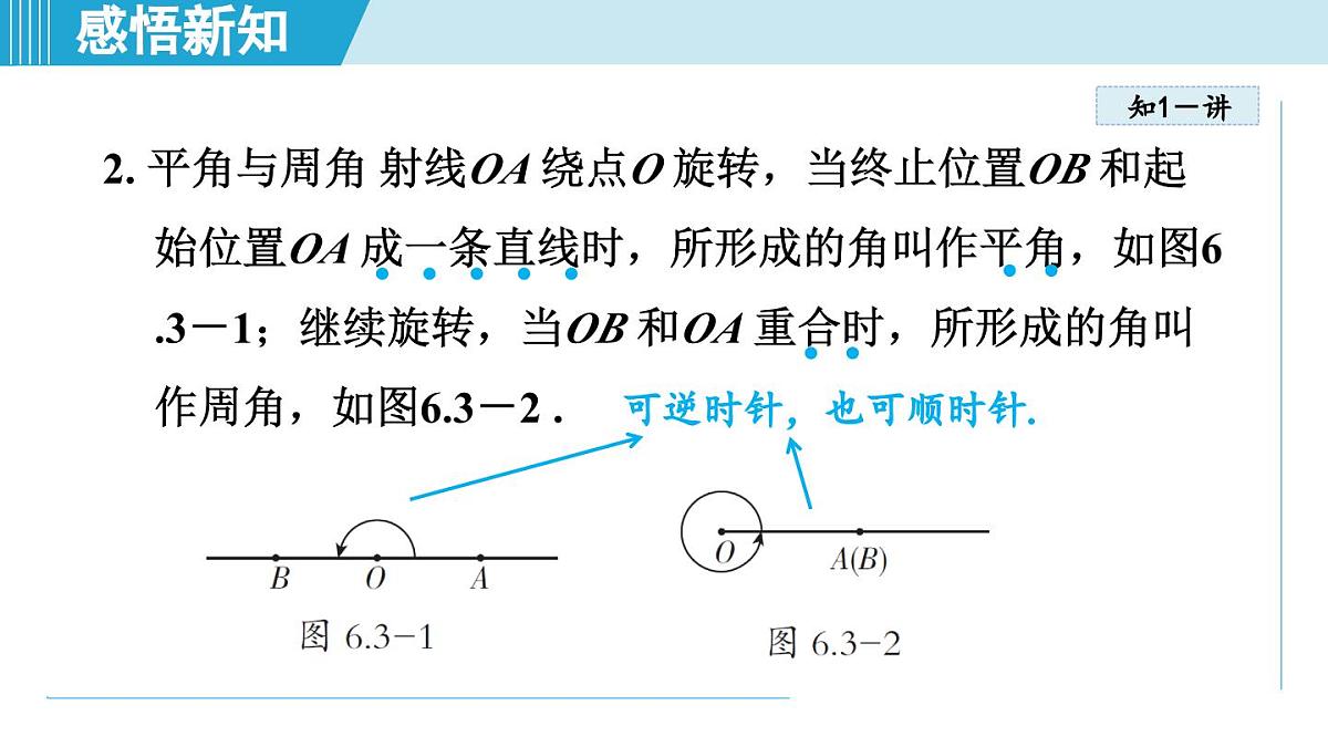 人教版七年级数学上册 6.3角（第六章 几何图形初步 自学、复习、上课课件）第5页