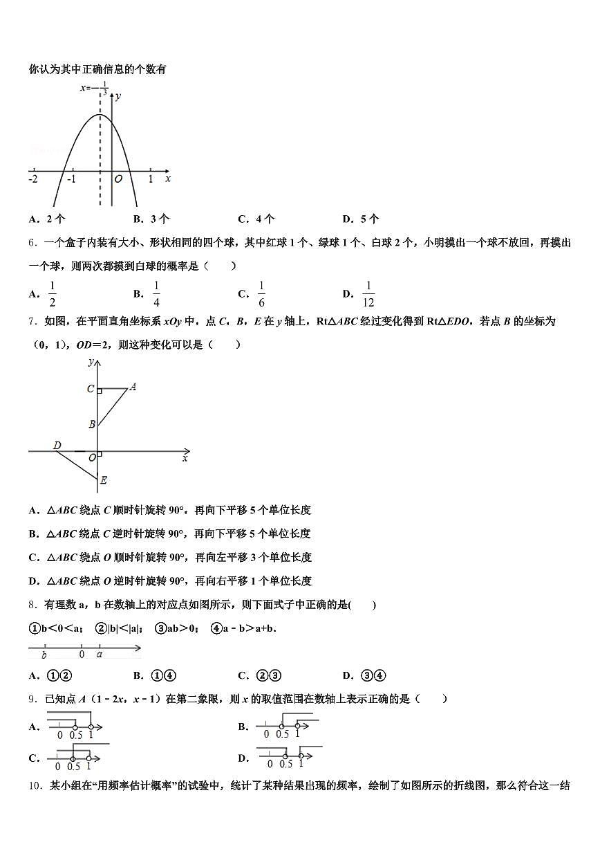 上海市2024-2025学年中考数学最后一模试卷含解析第2页