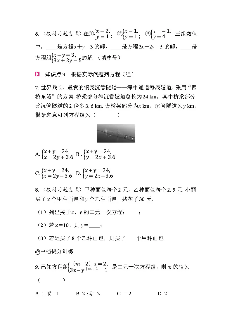 5.1认识二元一次方程组 - 学生版第2页