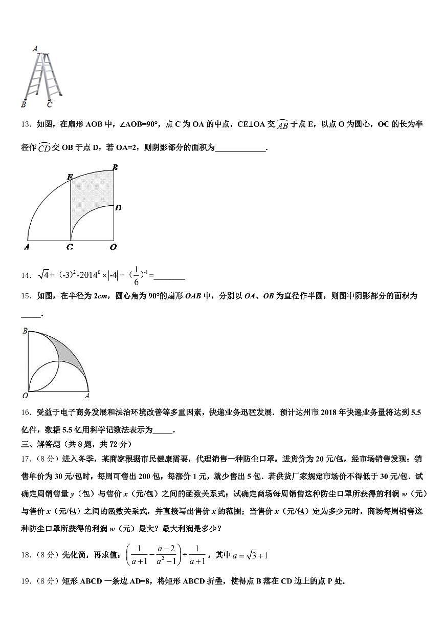 吉安县2025届中考猜题数学试卷含解析第3页
