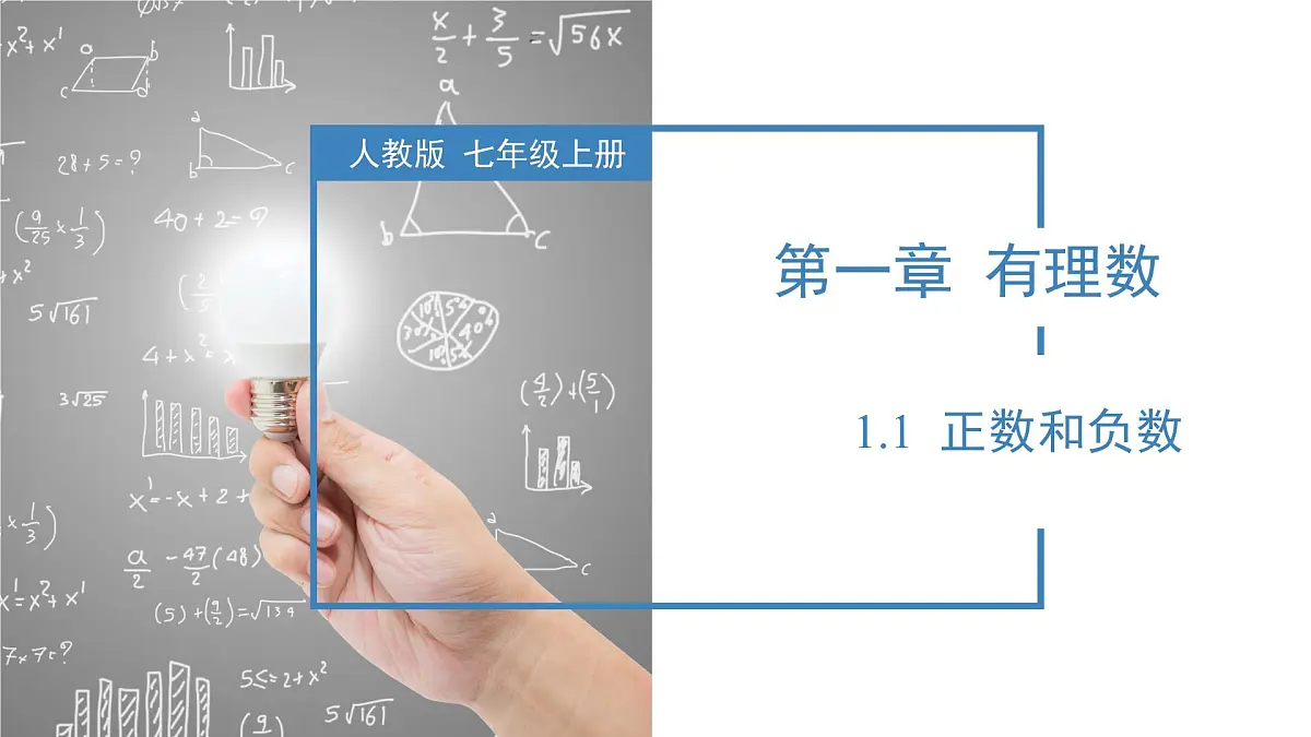 人教版数学七年级上册1.1 正数和负数 课件第1页