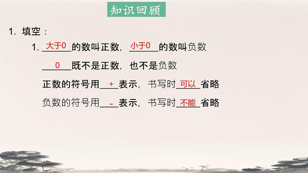 初中 数学 人教版（2024） 七年级上册1.2.1 有理数的概念课件第3页