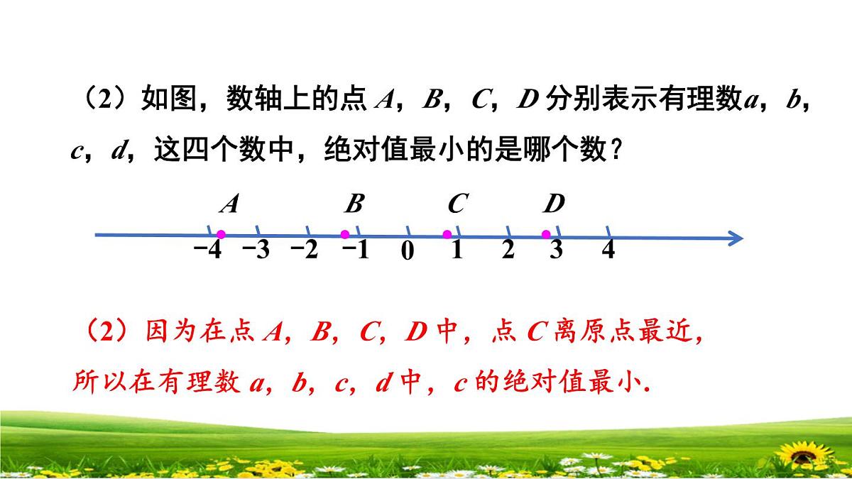 初中  数学  人教版（2024）  七年级上册1.2.4绝对值 课件第8页