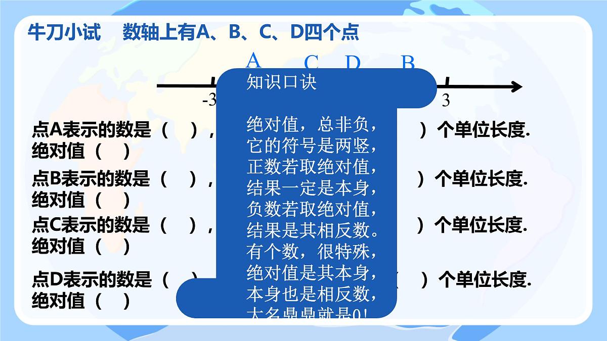 初中  数学  人教版（2024）  七年级上册1.2.4绝对值 课件第7页