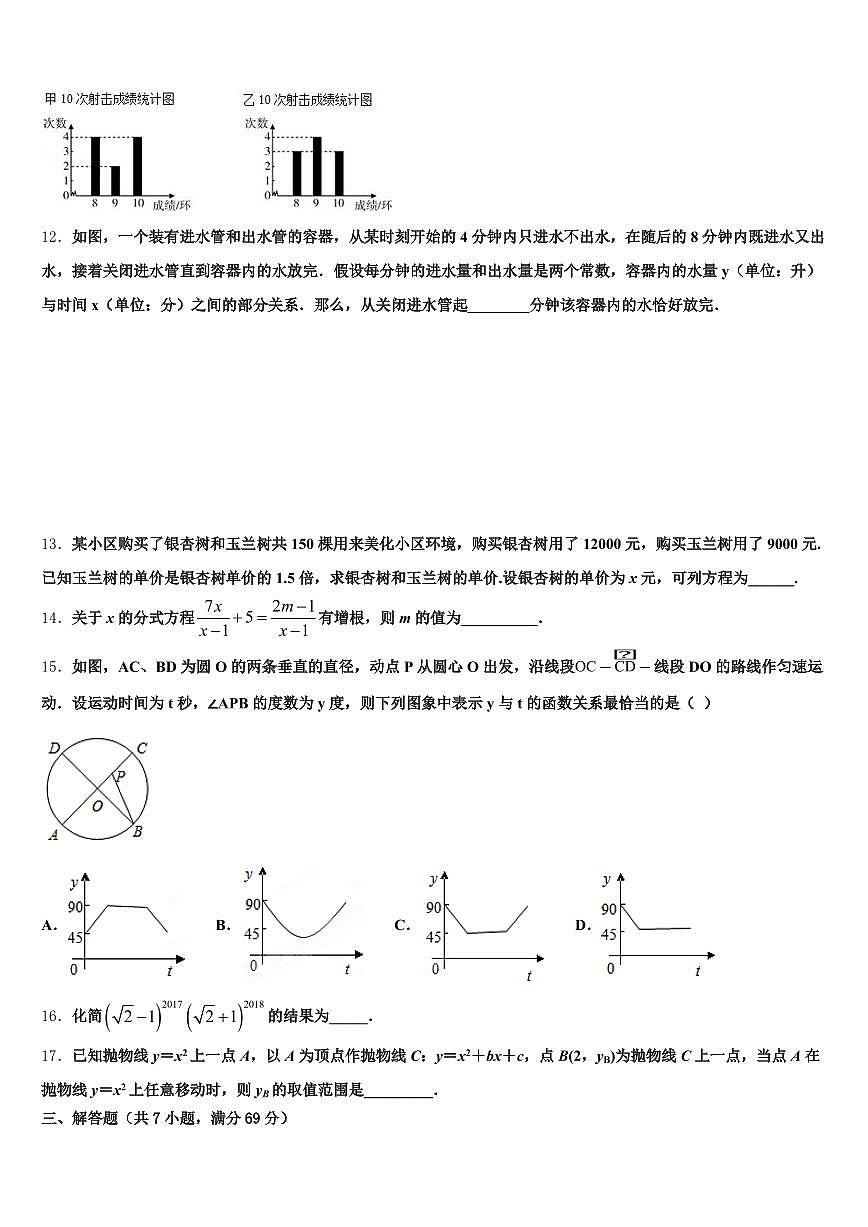 黑龙江省双鸭山市宝山区2025届中考数学最后一模试卷含解析第3页
