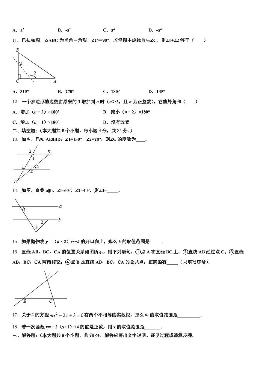 2025年吉安市吉水县中考猜题数学试卷含解析第3页