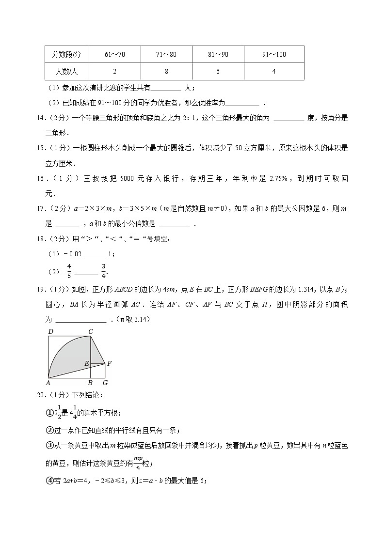 2025-2026学年上学期广州初中数学七年级开学模拟考1第3页