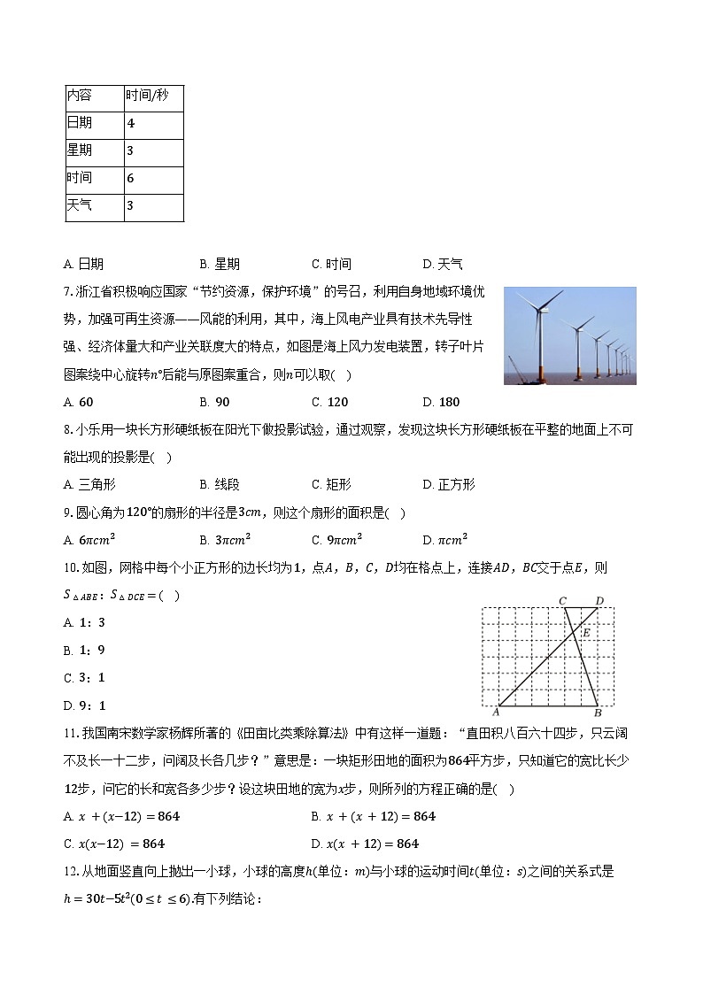 2024-2025学年广西柳州市城中区九年级（上）期末数学试卷（含解析）第2页
