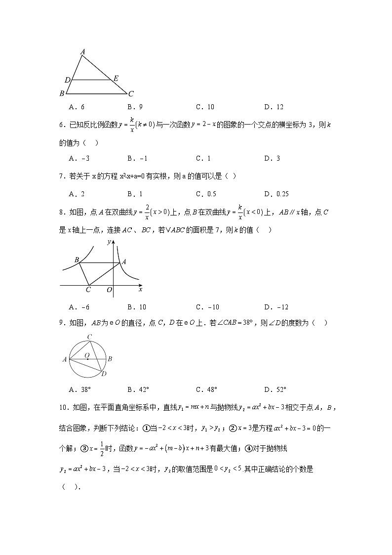 2025年辽宁省朝阳市第四中学中考数学零模试卷（附答案解析）第2页