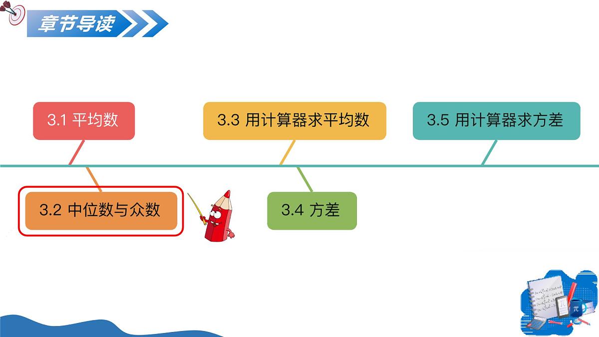 3.2 中位数与众数（教学课件）-2025-2026学年九年级数学上册（苏科版）第2页