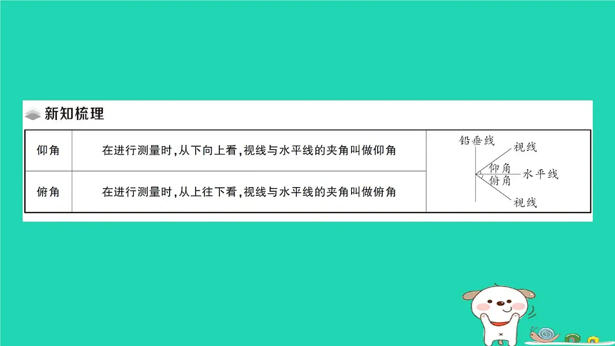 2025九年级数学上册第24章解直角三角形24.4解直角三角形第2课时解直角三角形的应用__仰角俯角问题作业课件新版华东师大版第2页