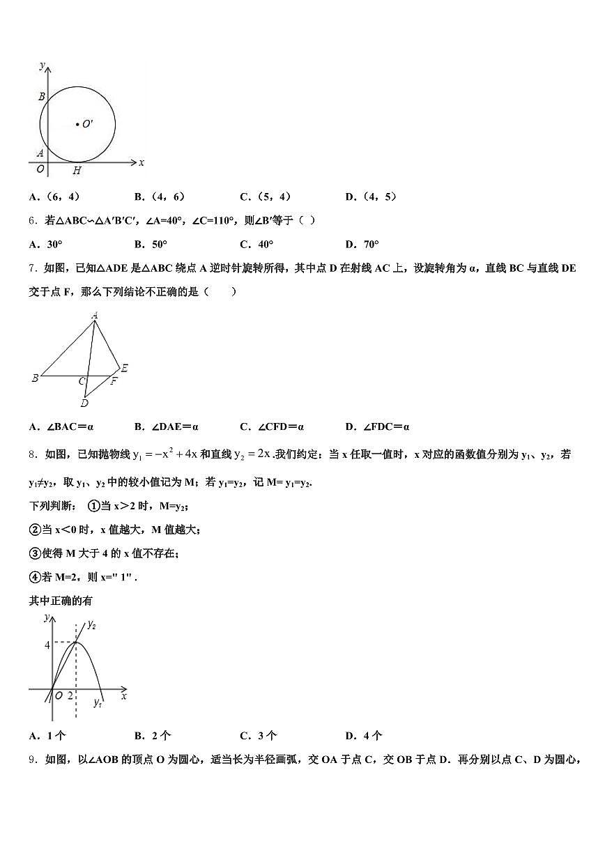 2025届河北省沧州市海兴县中考二模数学试题含解析第2页