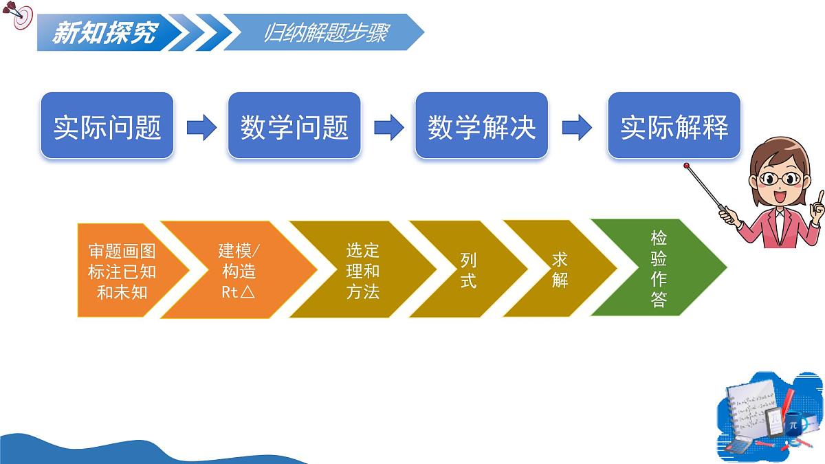 北师大版数学八年级上册 1.3勾股定理的应用 教学课件第7页