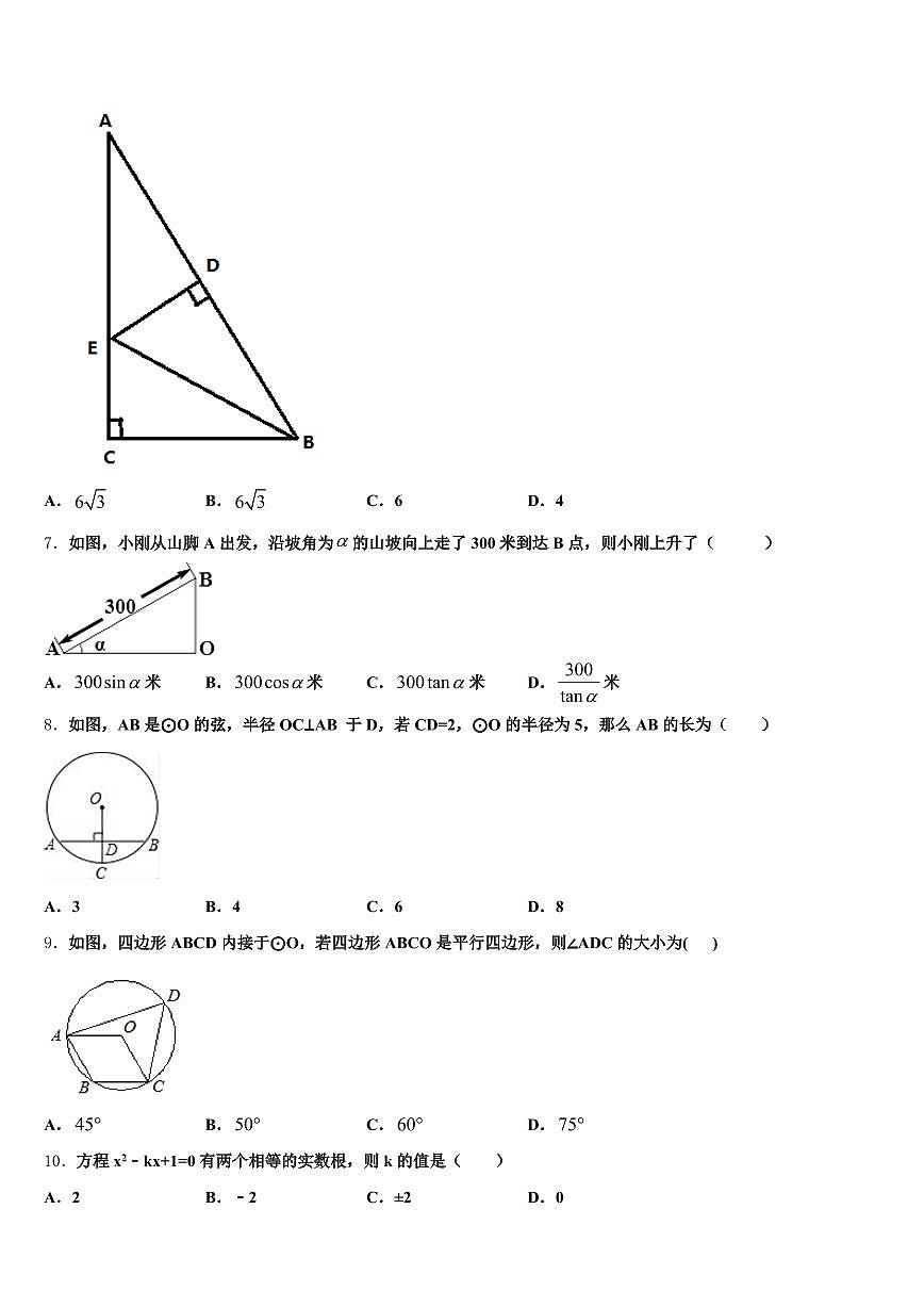 2024-2025学年兴安盟中考二模数学试题含解析第2页