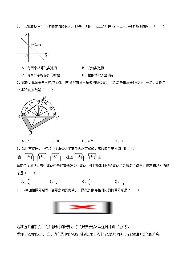 河南省郑州市荥阳市2025届九年级第二次学业质量测试数学试卷(含解析)第2页